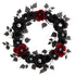 24” Eyeball Rose Halloween Artificial Wreath by Nearly Natural