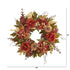 24” Peony, Hydrangea and Pumpkin Fall Artificial Wreath by Nearly Natural