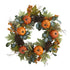24” Pumpkins, Pine Cones and Berries Fall Artificial Wreath by Nearly Natural
