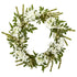 24” White Mixed Floral Artificial Wreath by Nearly Natural