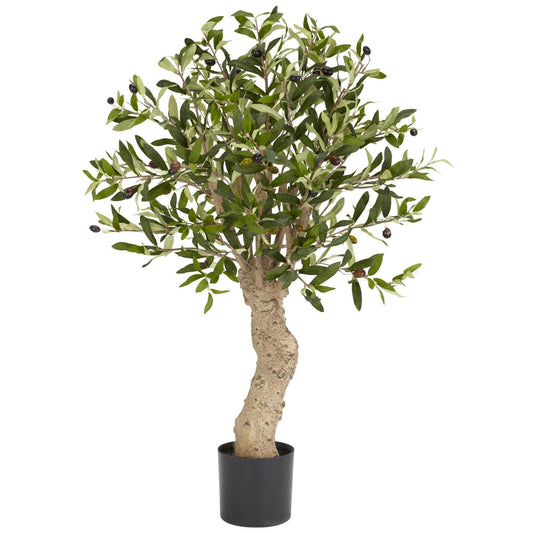 2.5' Olive Silk Tree by Nearly Natural