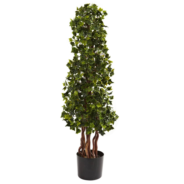 3.5’ English Ivy Spiral UV Resistant (In-Door/Out-Door) by Nearly Natural