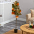 4.5’ Autumn Fiddle Leaf Artificial Fall Tree by Nearly Natural