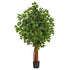 4.5’ Super Deluxe Ficus Artificial Tree with Natural Trunk by Nearly Natural
