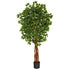 5.5’ Super DeluxeNatural Trunk Ficus Artificial Tree with by Nearly Natural