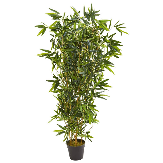 57” Bamboo Artificial Tree (Real Touch) UV Resistant (Indoor/Outdoor) by Nearly Natural