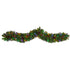 6' Colorado Fir Artificial Christmas Garland with 50 Multicolored LED Lights, Berries and Pinecones by Nearly Natural