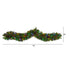 6' Colorado Fir Artificial Christmas Garland with 50 Multicolored LED Lights, Berries and Pinecones by Nearly Natural