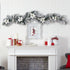 6’ Flocked Poinsettia and Berry Artificial Christmas Garland with 50 Warm White LED Lights by Nearly Natural