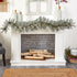 6' Frosted Artificial Christmas Garland with Pinecones and 50 Warm White LED Lights by Nearly Natural