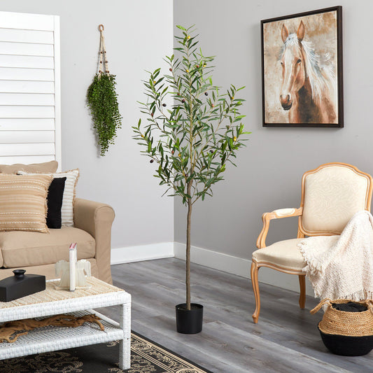 6’ Olive Artificial Tree by Nearly Natural