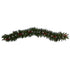 6' Snow Tipped Extra Wide Christmas Garland with Pinecones, Berries and 100 Multicolor LED Lights by Nearly Natural