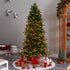 7’ South Carolina Fir Artificial Christmas Tree with 550 Clear LED Lights and 2078 Bendable Branches by Nearly Natural