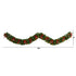 9’ Bow and Pinecone Artificial Christmas Garland with 35 Clear LED Lights by Nearly Natural
