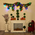 9' x 12” Hanging Icicle Artificial Christmas Garland with 50 Multicolored LED Lights, Berries and Pine Cones by Nearly Natural