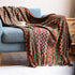 Bohemian Knitted Striped Blanket by Living Simply House