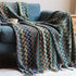 Bohemian Knitted Striped Blanket by Living Simply House