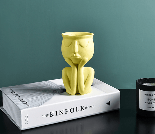 Character Portrait Flower Pot by Living Simply House
