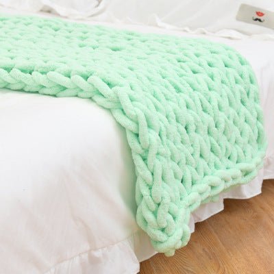 Chunky Knitted Blanket by Living Simply House