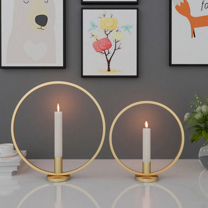 Circular Nordic Candle Holder by Living Simply House