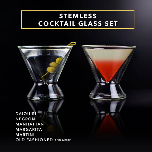 Stemless Martini Glasses by DRAGON GLASSWARE®