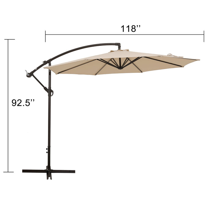 10FT Outdoor Patio Umbrella for Garden, Deck, Backyard and Pool by Blak Hom
