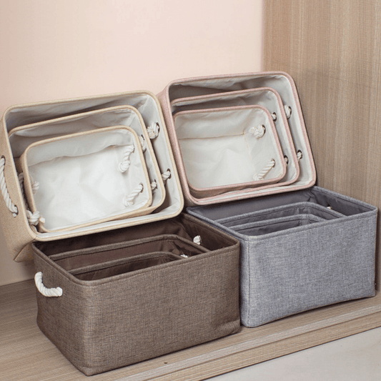 Folding Storage Baskets by Living Simply House