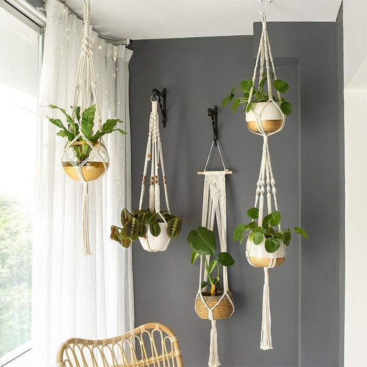 Macramé Plant Hangers by Living Simply House