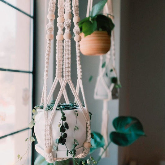 Macramé Plant Hangers by Living Simply House