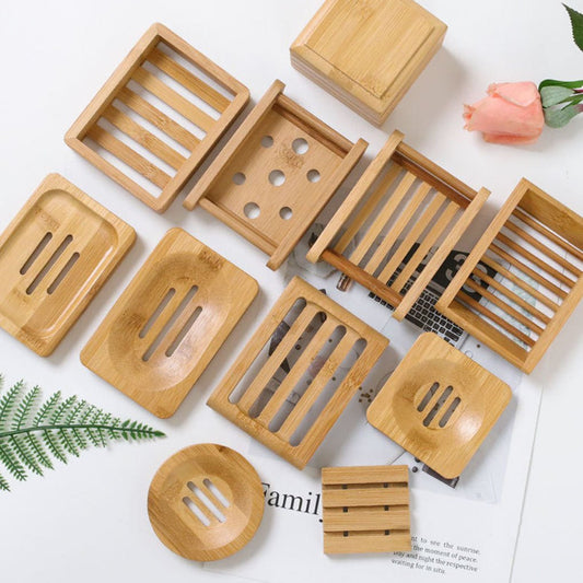 Natural Bamboo Soap Dish Tray by Living Simply House