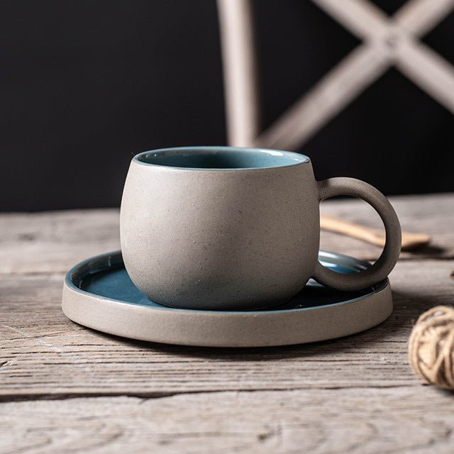Two-tone Mug and Saucer by Living Simply House