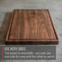 Medium Walnut Wood Cutting Board by Virginia Boys Kitchens